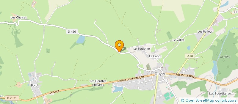 localisation de l'entreprise MONSIEUR PHILIPPE COUDERT à DOYET