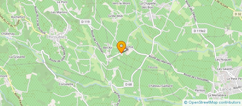 localisation de l'entreprise MONSIEUR PHILIPPE COUDERT à FLEURIE