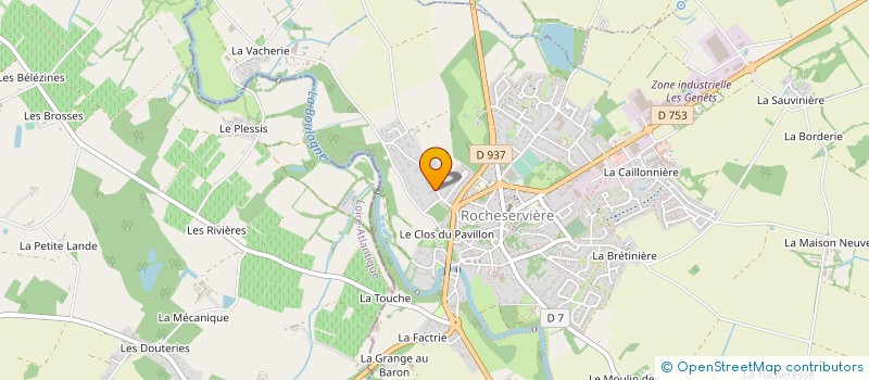 localisation de l'entreprise MONSIEUR PHILIPPE COUDRIEAU à ROCHESERVIERE