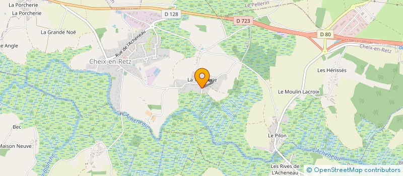 localisation de l'entreprise MONSIEUR PHILIPPE COUEDEL à CHEIX-EN-RETZ