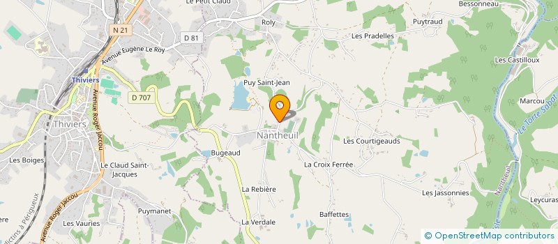 localisation de l'entreprise MONSIEUR PHILIPPE COULANGES à NANTHEUIL