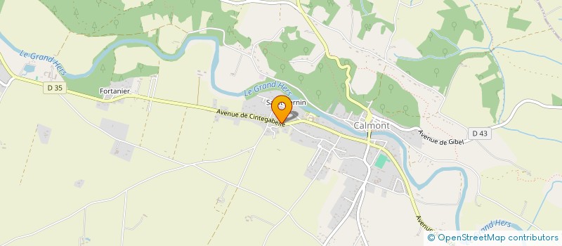 localisation de l'entreprise MONSIEUR PHILIPPE COULLAUT  CALMONT