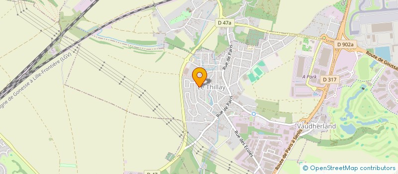 localisation de l'entreprise MONSIEUR PHILIPPE COULON  LE THILLAY