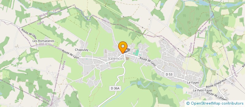 localisation de l'entreprise MONSIEUR PHILIPPE COULON  VALENCIN