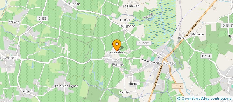 localisation de l'entreprise MONSIEUR PHILIPPE COUPRIE  EYRANS