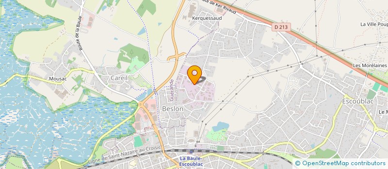 localisation de l'entreprise MONSIEUR PHILIPPE COURALET  LA BAULE-ESCOUBLAC