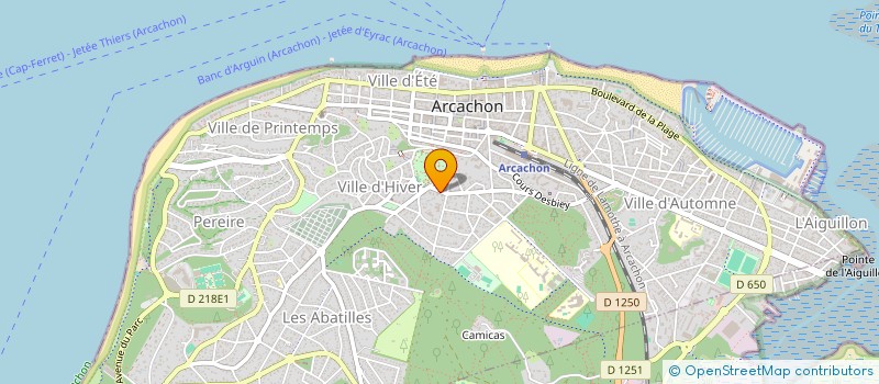 localisation de l'entreprise MONSIEUR PHILIPPE COURALET à LA TESTE-DE-BUCH