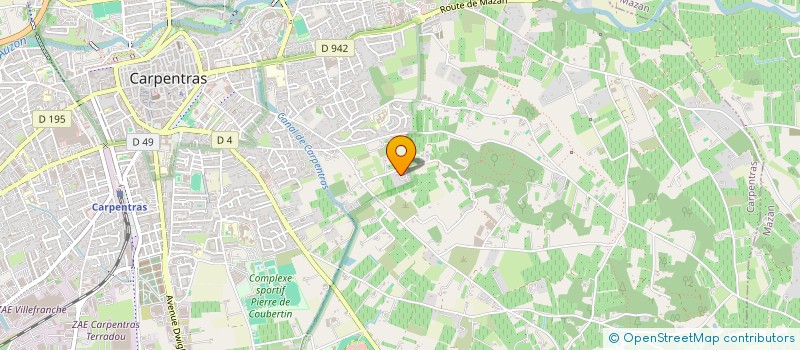 localisation de l'entreprise MONSIEUR PHILIPPE COURBET  CARPENTRAS