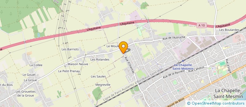 localisation de l'entreprise MONSIEUR PHILIPPE COURTE à LA CHAPELLE-SAINT-MESMIN