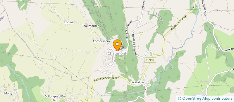 localisation de l'entreprise MONSIEUR PHILIPPE COURTEAU  CHESSENAZ