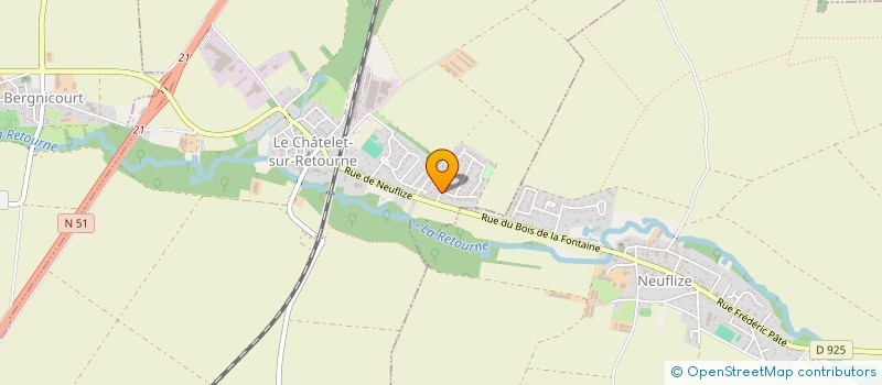 localisation de l'entreprise MONSIEUR PHILIPPE COUSIN  LE CHATELET-SUR-RETOURNE