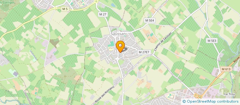 localisation de l'entreprise MONSIEUR PHILIPPE COUSINIE  SAUSSAN