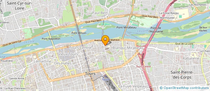 localisation de l'entreprise MONSIEUR PHILIPPE COUTEAU à TOURS