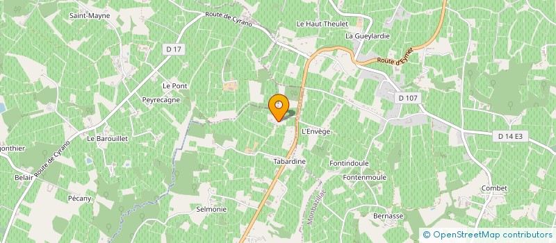 localisation de l'entreprise MONSIEUR PHILIPPE COUTURE  ROUFFIGNAC-DE-SIGOULES