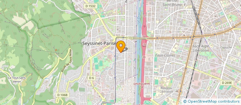 localisation de l'entreprise MONSIEUR PHILIPPE COUVREUR  SEYSSINET-PARISET