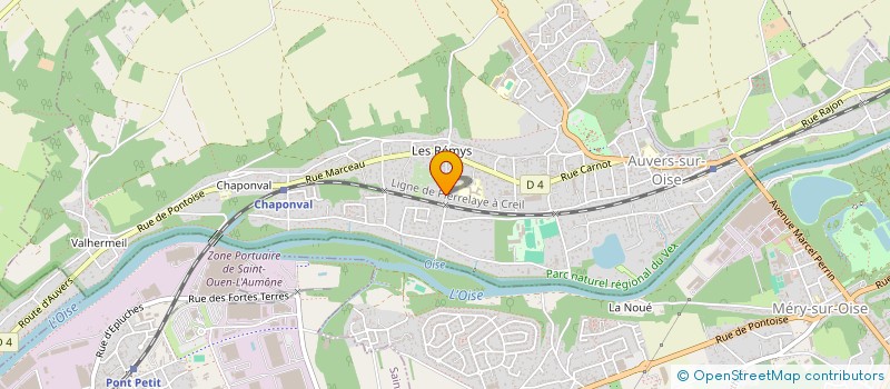 localisation de l'entreprise MONSIEUR PHILIPPE CREVEL à AUVERS SUR OISE