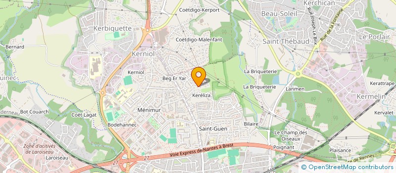 localisation de l'entreprise MONSIEUR PHILIPPE CREZ à VANNES