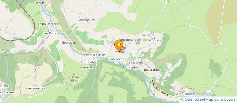 localisation de l'entreprise MONSIEUR PHILIPPE CROIZAT-GAFFUEL  SALLES-LA-SOURCE