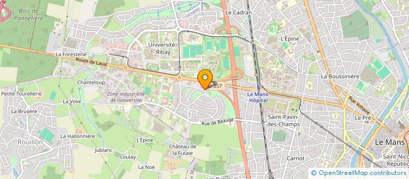 localisation de l'entreprise MONSIEUR PHILIPPE CUILLANDRE  LE MANS