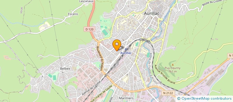 localisation de l'entreprise MONSIEUR PHILIPPE CUMINGE à AURILLAC