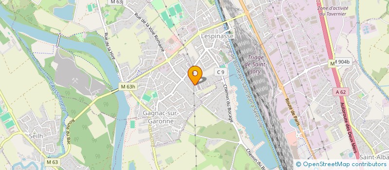 localisation de l'entreprise MONSIEUR PHILIPPE CUNHA RIBEIRO  GAGNAC-SUR-GARONNE