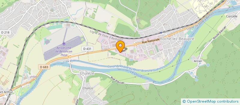 localisation de l'entreprise MONSIEUR PHILIPPE CURTY  ROCHE-LEZ-BEAUPRE