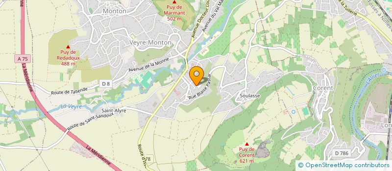 localisation de l'entreprise MONSIEUR PHILIPPE CUSSINET  VEYRE-MONTON