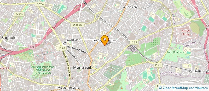 localisation de l'entreprise MONSIEUR PHILIPPE CUXAC à MONTREUIL