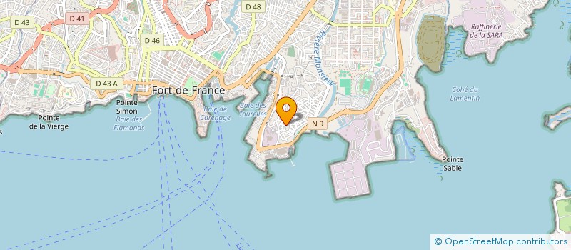 localisation de l'entreprise MONSIEUR PHILIPPE CYRILLE-LATOURNALD à FORT-DE-FRANCE