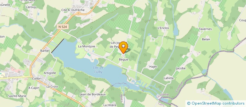 localisation de l'entreprise MONSIEUR PHILIPPE D'ANDRE  CAZAUBON