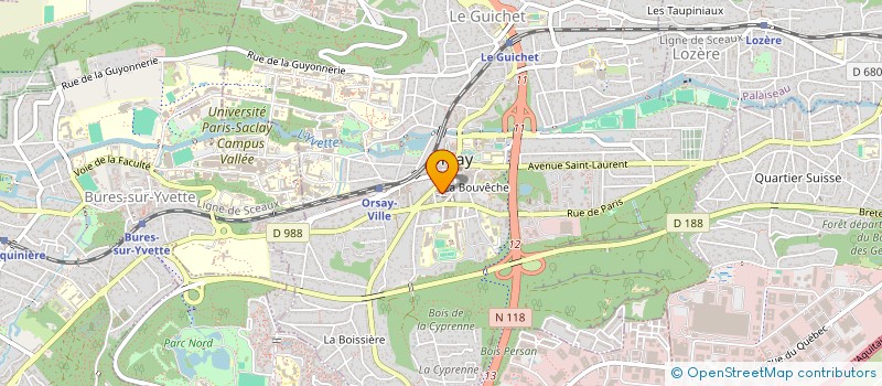 localisation de l'entreprise MONSIEUR PHILIPPE D'ANFRAY à ORSAY