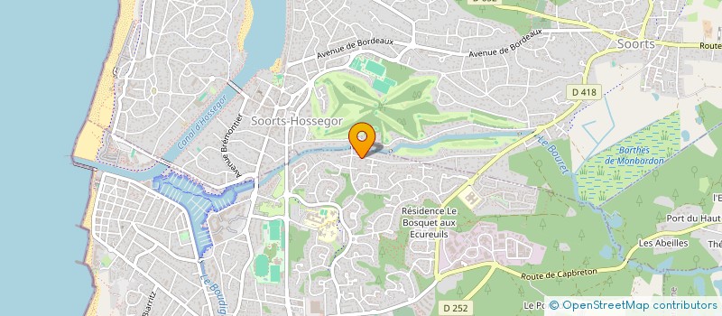 localisation de l'entreprise MONSIEUR PHILIPPE D AVEZAC DE MORAN  LES ALLUES