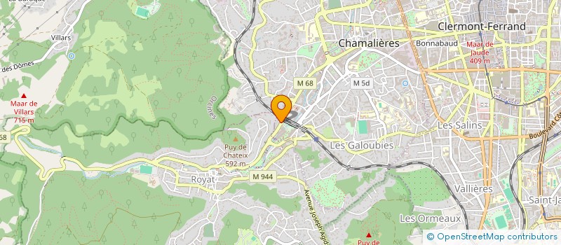 localisation de l'entreprise MONSIEUR PHILIPPE D'ENCAUSSE DE GANTIES à CHAMALIERES