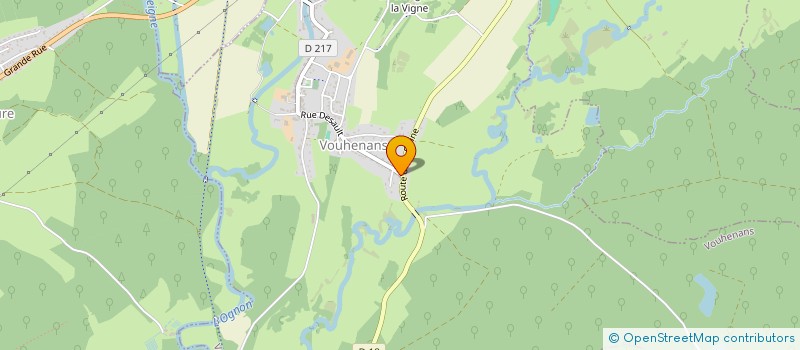 localisation de l'entreprise MONSIEUR PHILIPPE DA COSTA  VOUHENANS