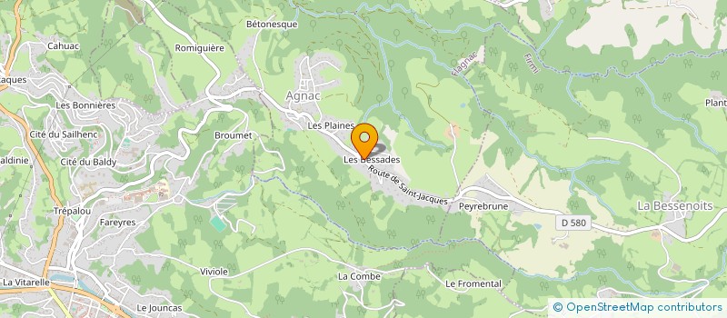 localisation de l'entreprise MONSIEUR PHILIPPE DA ROCHA  FLAGNAC