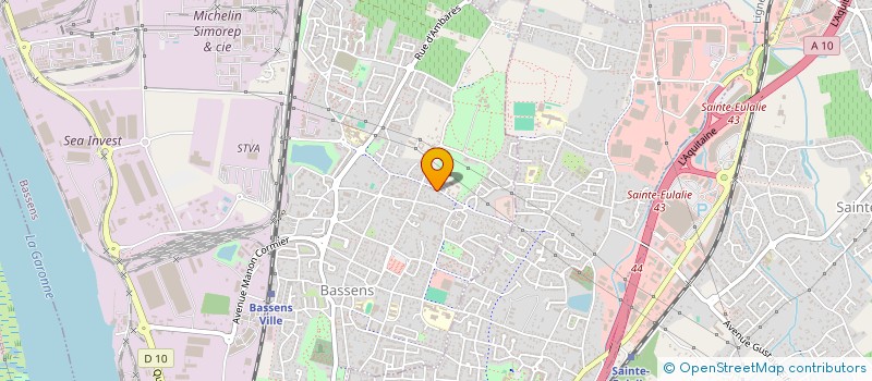 localisation de l'entreprise MONSIEUR PHILIPPE DA SILVA  BASSENS