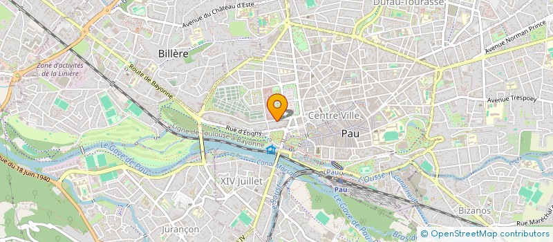 localisation de l'entreprise MONSIEUR PHILIPPE DABADIE à PAU