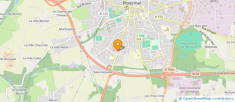 localisation de l'entreprise MONSIEUR PHILIPPE DALIFARD  PLOERMEL