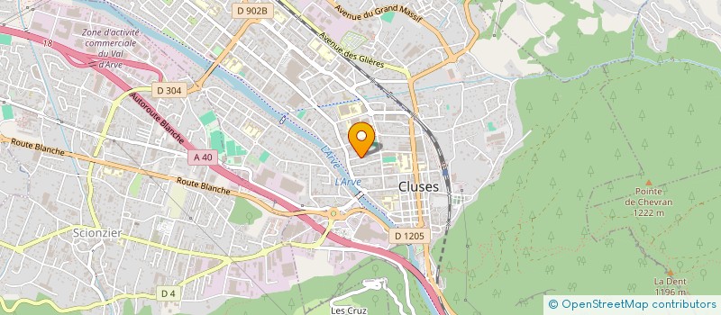 localisation de l'entreprise MONSIEUR PHILIPPE DALLA COSTA  CLUSES