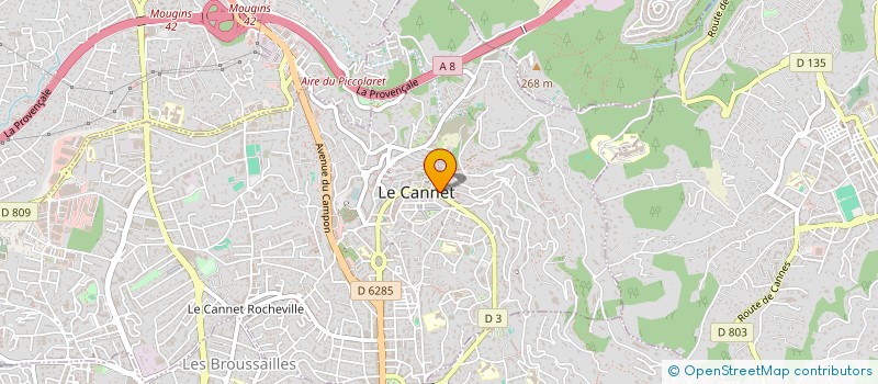 localisation de l'entreprise MONSIEUR PHILIPPE DALMASSO à LE CANNET