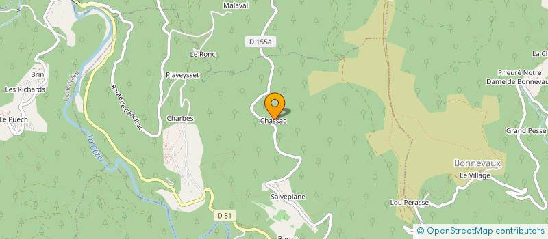localisation de l'entreprise MONSIEUR PHILIPPE DALY à AUJAC