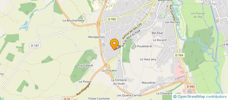 localisation de l'entreprise MONSIEUR PHILIPPE DAMERVAL à LOCHES