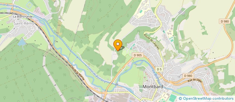 localisation de l'entreprise MONSIEUR PHILIPPE DAMPT  MONTBARD