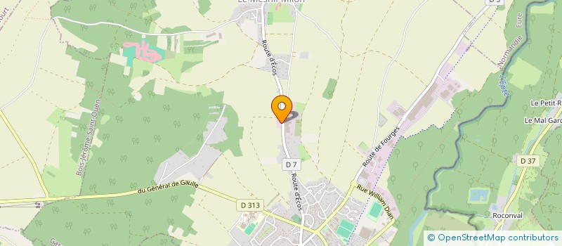 localisation de l'entreprise MONSIEUR PHILIPPE DANDEVILLE  GASNY