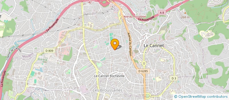 localisation de l'entreprise MONSIEUR PHILIPPE DANEELS à LE CANNET