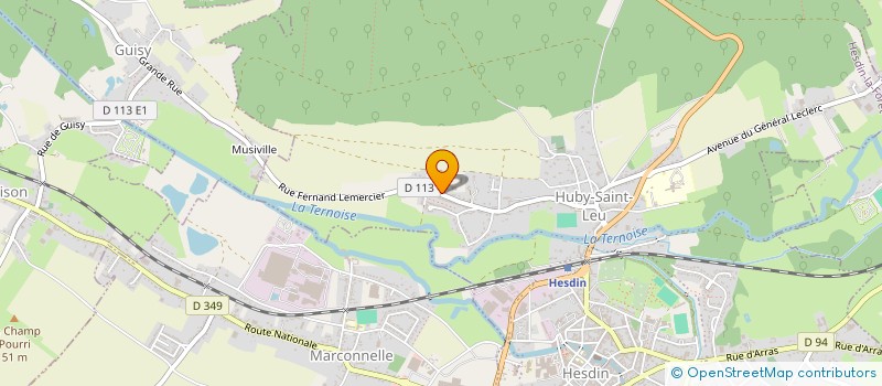 localisation de l'entreprise MONSIEUR PHILIPPE DANGER  HUBY-SAINT-LEU