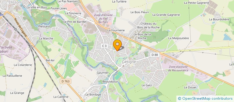 localisation de l'entreprise MONSIEUR PHILIPPE DANGLETERRE  GETIGNE