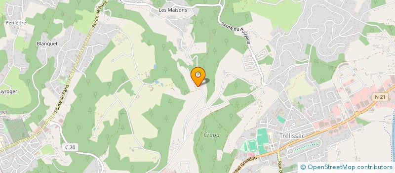 localisation de l'entreprise MONSIEUR PHILIPPE DANIEL  TRELISSAC