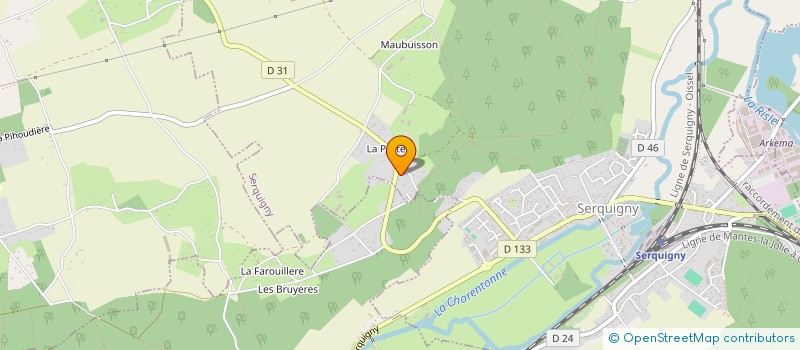 localisation de l'entreprise MONSIEUR PHILIPPE DANNEELS  SERQUIGNY