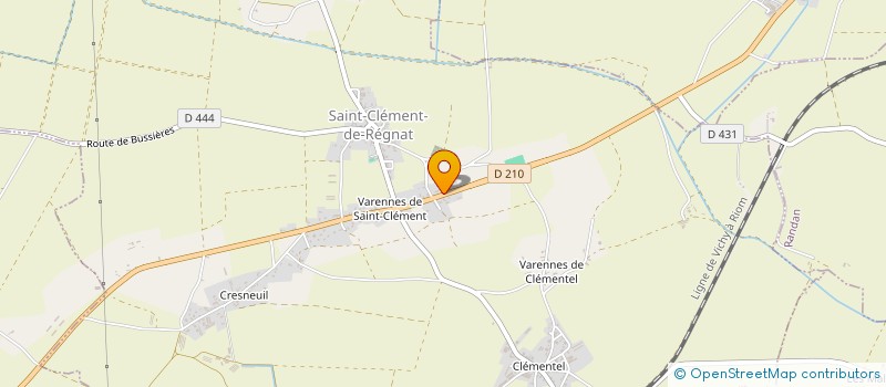 localisation de l'entreprise MONSIEUR PHILIPPE DANTON  SAINT-CLEMENT-DE-REGNAT